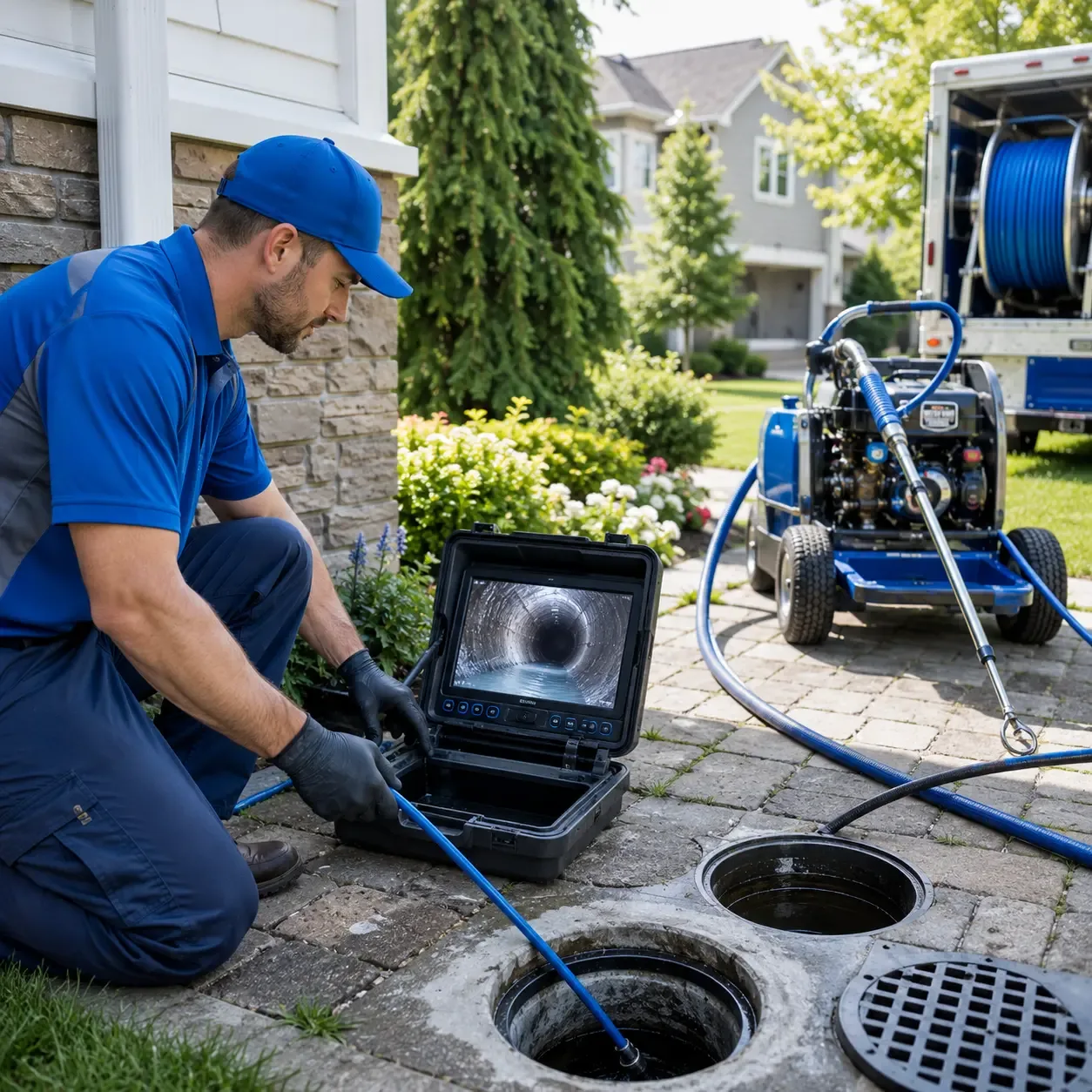 Outdoor drain cleaning professionals serving Warfield, VA