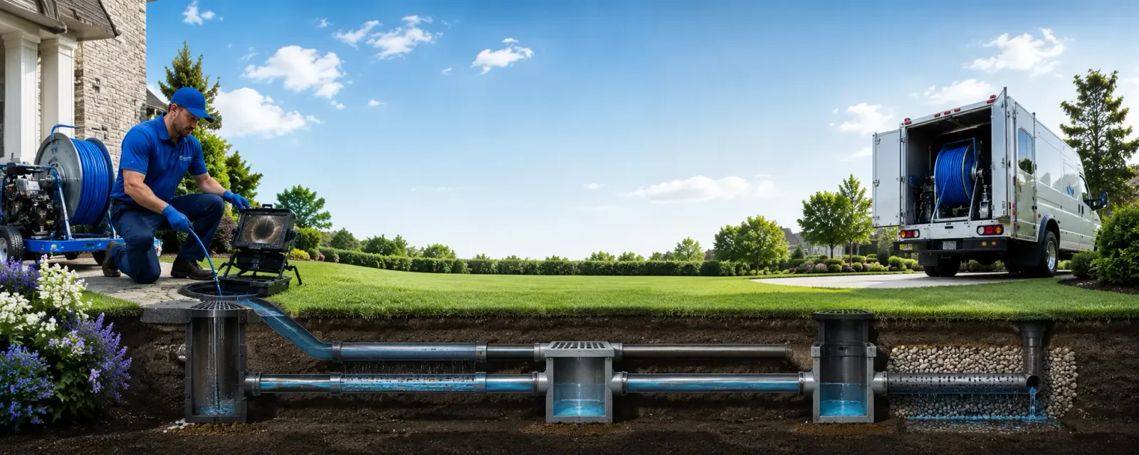 Outdoor drain cleaning information for Warfield, VA