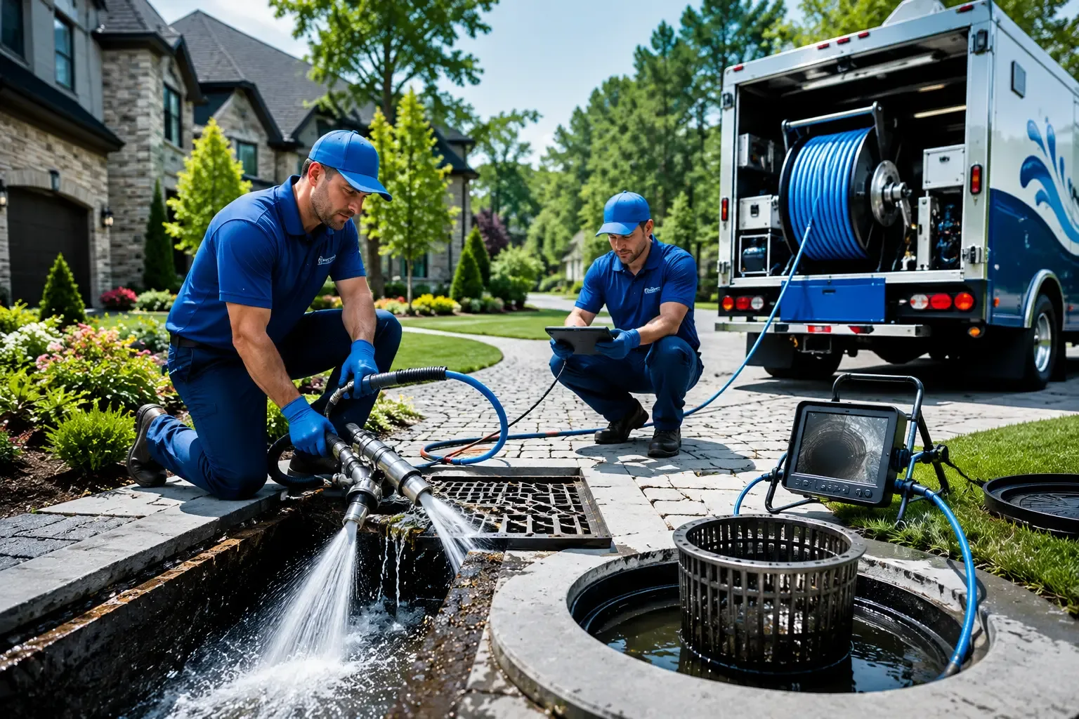 Local outdoor drain cleaning professionals in Warfield, VA